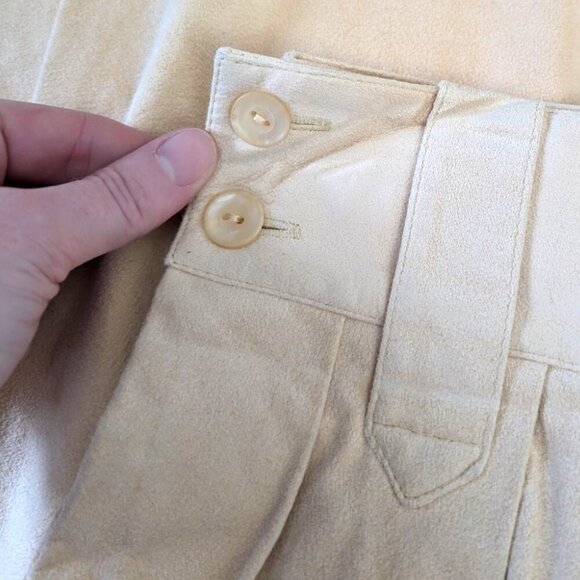 🍁V. Linda Lundstrom Pleated Ultra Suede Skirt - Picture 8 of 12